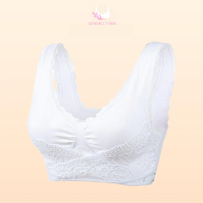  Comfy Corset Bra Front Cross Side Buckle Lace Bras Wrap  Around Kendally Bras For Older Women Lift Support Daisy Bras